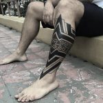 tribal mapuche blackwork pedro veloso tattoo